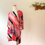 イタリー製プリントニットのロングティーシャツ