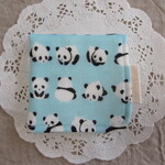 入園入学【６重ガーゼハンカチ・名前かけます！】ぱんだ