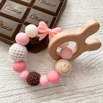 TinyTeeth 歯固め バレンタイン♡ホワイトデー♡ギフト　選べる木製パーツ付き　名入れ可　ベビーグッズ　出産祝い