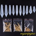 10個セット！ペンデュラム型シリコンモールド コーンキャップ付き！ 新品 レジン