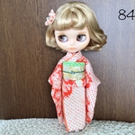 No.84 アイシードール、ネオブライス振袖　オレンジ総しぼり