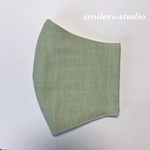 大人用マスク　ペールグリーン　ゆったりサイズ