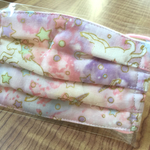 プリーツマスク☆子ども用☆ピンク
