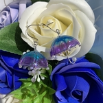 紫陽花風傘ピアス