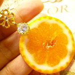 *限定*イヤフォンジャック(スライスオレンジ×ジルコン石)*