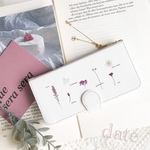 picture book pink - 植物標本 のような 押し花 手帳型 スマホケース iPhone *。 date