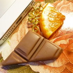 *限定再販*イヤフォンジャック(板チョコ×オレンジ) *