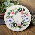 73花柄花模様　刺繍作成キット　お春シリーズ