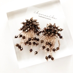 【brown】mini つらら ピアス／イヤリング