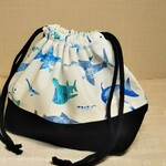 お魚柄×お弁当袋