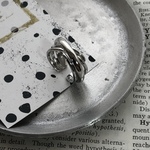 (885)-design ring-   1個 シルバーカラー　