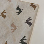 刺繍生地　うさぎ