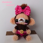 【hinahinayuka様ご注文品】干支のモンキチくん★ピンク