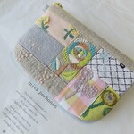 【送料無料】《mina perhonen》パッチの丸底ポーチ＊18cmファスナー