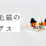 三毛猫のピアス