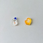 雪だるまピアス／イヤリング