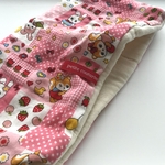 Thanks Sale■再販■８重ガーゼハンドタオル／ハンカチ■レトロアニマル*ピンク大判