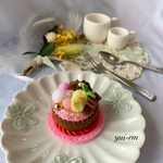 バナナ🍰チョコケーキ❤︎ペット用❤︎フェルト帽子