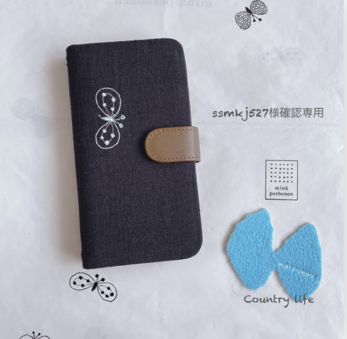 1614*ssmkj527様確認専用 ミナペルホネン 手帳型 スマホケース