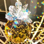 送料無料！お宝サンキャッチャー！廃盤スワロフスキー⭐︎虹のシャワー溢れる舞踏会へ・置き型サンキャッチャー