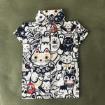 限定3点‼︎ワイシャツのティッシュケース【招き猫柄】