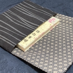 よれ縦縞黒＊御朱印帳入れ