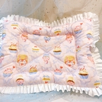 うさぎ♡おひるねフリルマット♡カップケーキ♡ピンク