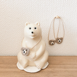 しろくま貯金箱 くまポシェット
