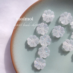 〈8個*No.P1076〉import  フロストフラワービーズ