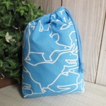 巾着袋(24cm×18cm)＊給食袋＊入園入学/通園通学【204-A】