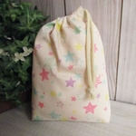巾着袋(24cm×18cm)＊給食袋＊入園入学/通園通学【207-A】