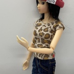 迷彩柄のフレンチスリーブTシャツ