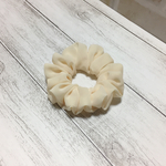 （子供用）シフォン生地で作ったシュシュ（生成）