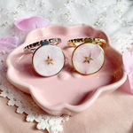春のさくらリング ♡ スカラップ ･.｡*･.｡* 押し花スマホリング