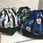 サッカー柄お弁当袋