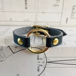 サークルレザーブレスレット(G)