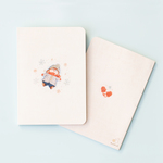 【オリジナルノート】冬の朝（刺繍印刷・B6サイズ）　