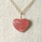 K18☆天然ロードクロサイトネックレス33.03ct☆原石から磨いた1点もの！