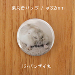 栗丸缶バッジ（32mmタイプ）【13-バンザイ丸】