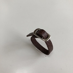 本革シンプルリング　こげ茶