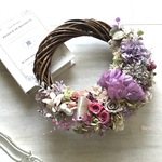 Mauve × Carnation  * wreath * ギフト　リース