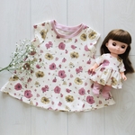 レトロガーリーなアネモネのお揃い服【受注生産】