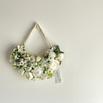 spring flower half moon wreath #2