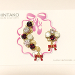 red♡ribbon イヤーカフセット