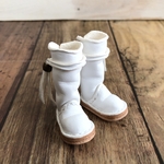 ⚫︎ブライス＊白革ひもロングブーツ⚫︎