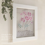 ナチュラル光の輪　コスモス　ギャラリーグラス　ステンドグラスフレームアート