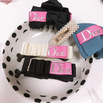 デニム×ピンククリップ