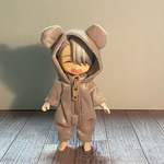 パステルゴールド　クマの着ぐるみ