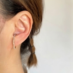 【14kgf】* スワロフスキー・ラインストーンのEar cuff ーLarge－