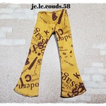 *ブライス*レトロパンツ*英字×mustard*
